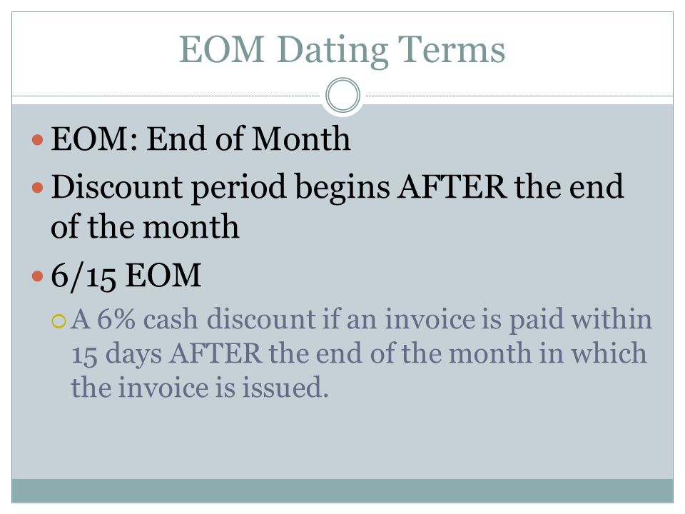 Eom Or End-of-month Dating Is The Same As